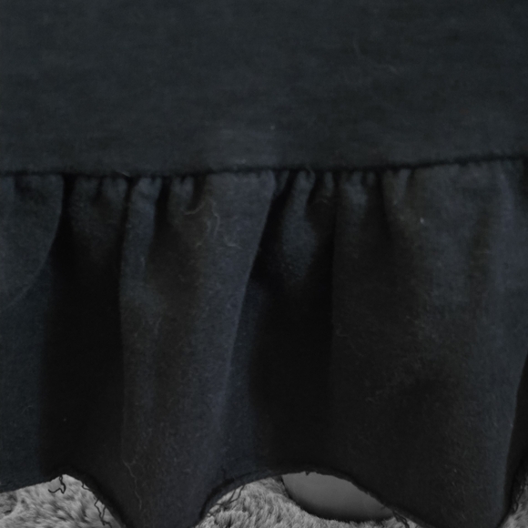 Black Ruffled Sweatshirt - Picture 2 of 2